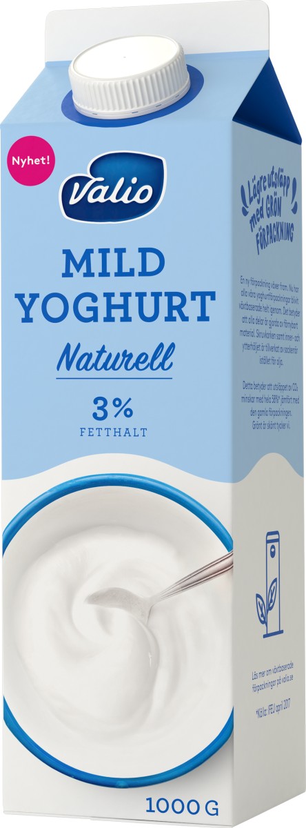 Valio Mild yoghurt naturell 3 procent