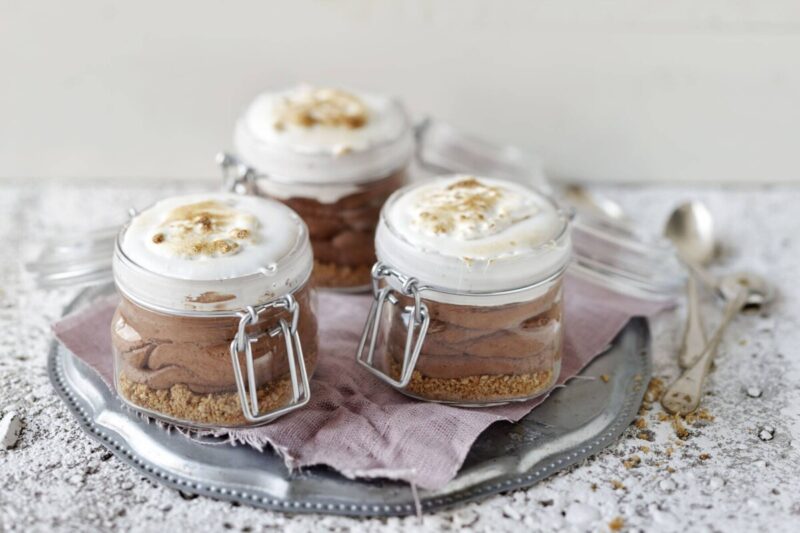S’mores cheesecake i glas